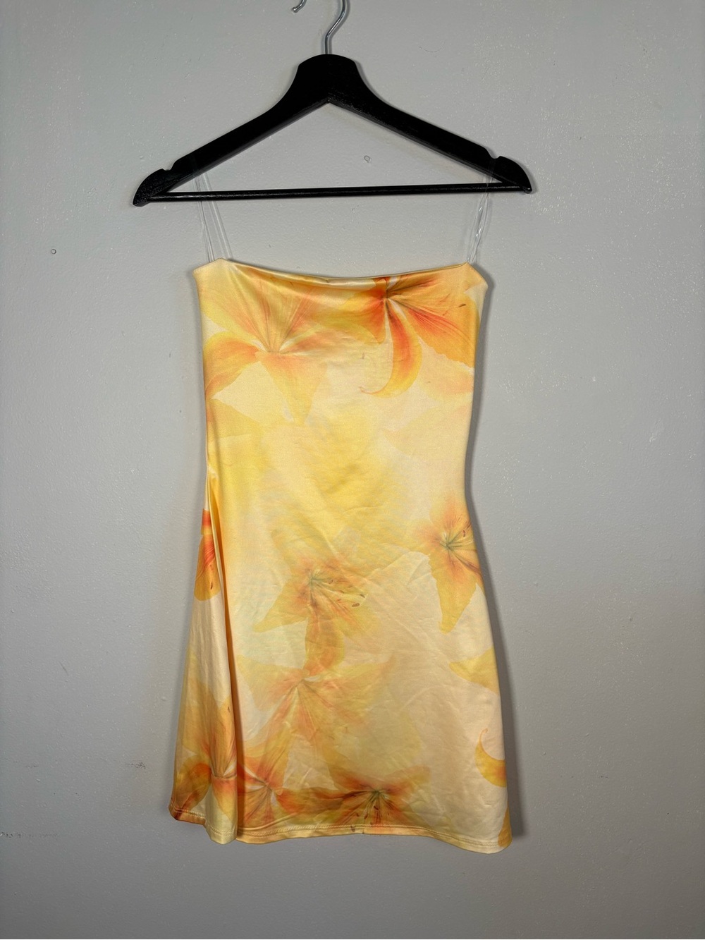 Windsor Yellow Floral Slip Mini Dress